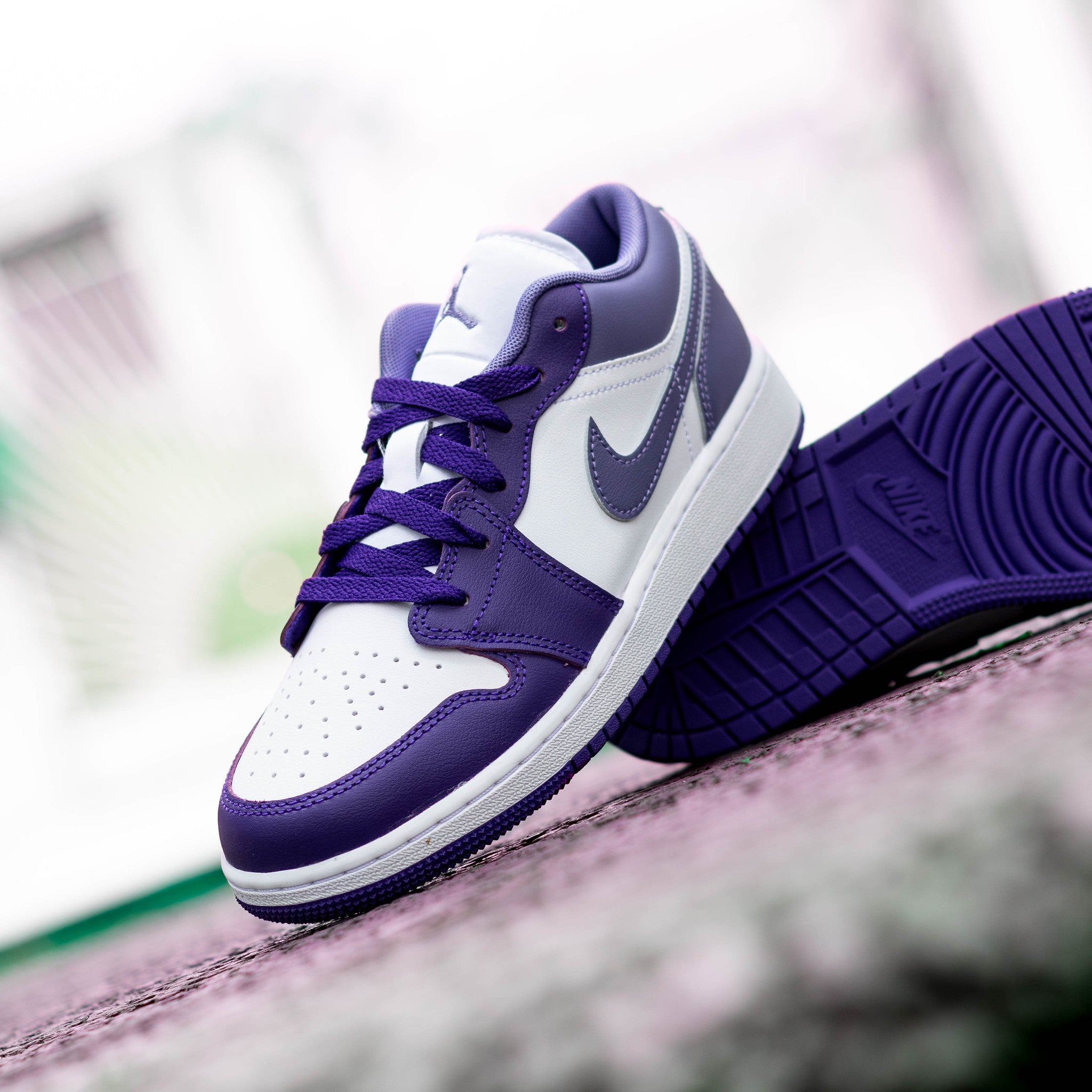 AIR JORDAN 1 LOW COURT PUPLE GS
