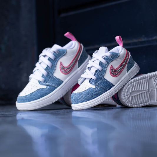 AIR JORDAN 1 LOW DENIM PINK BLISS PS