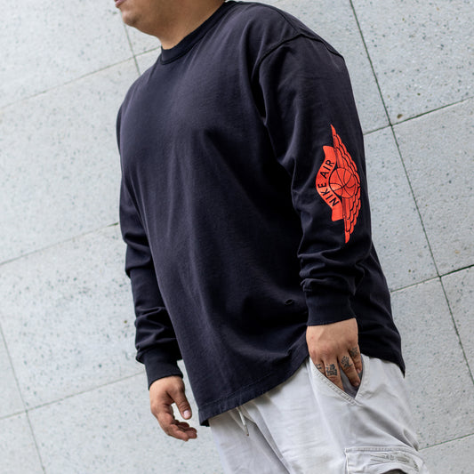 JORDAN RARE AIR TEE LONG BLACK LOG