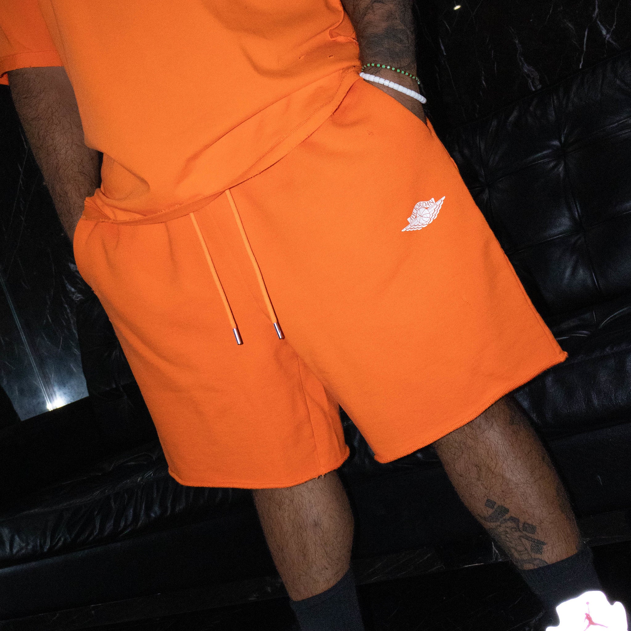 JORDAN RARE AIR SHORT ORANGE LOG