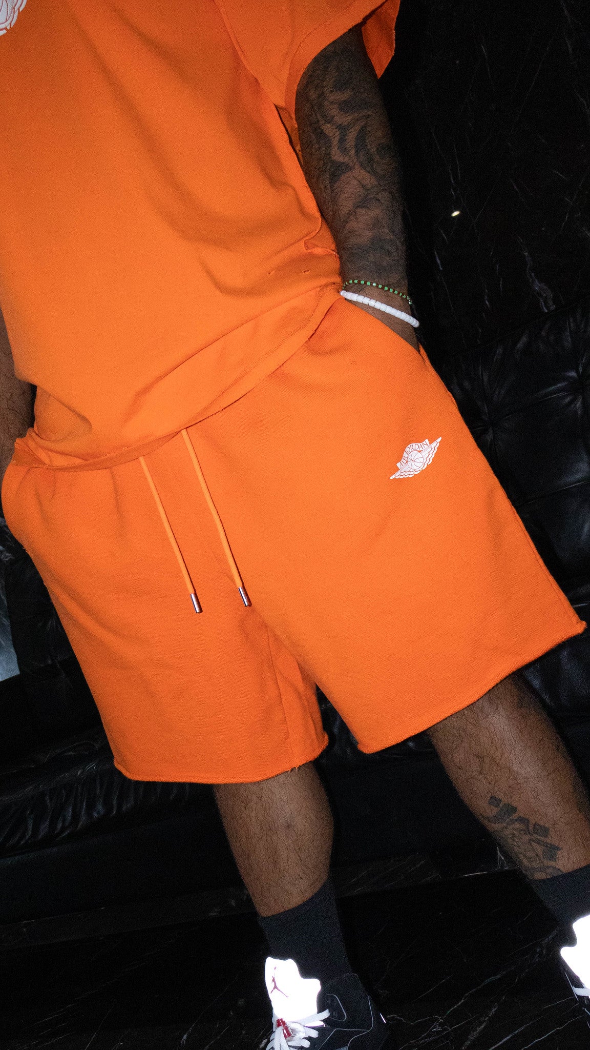 JORDAN RARE AIR SHORT ORANGE LOG