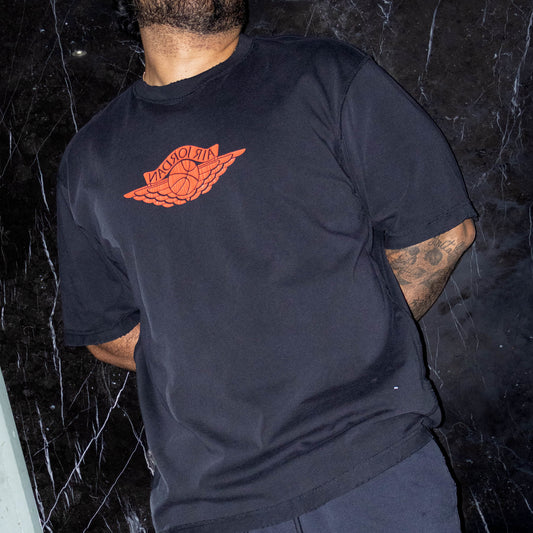 JORDAN RARE AIR TEE BLACK LOG