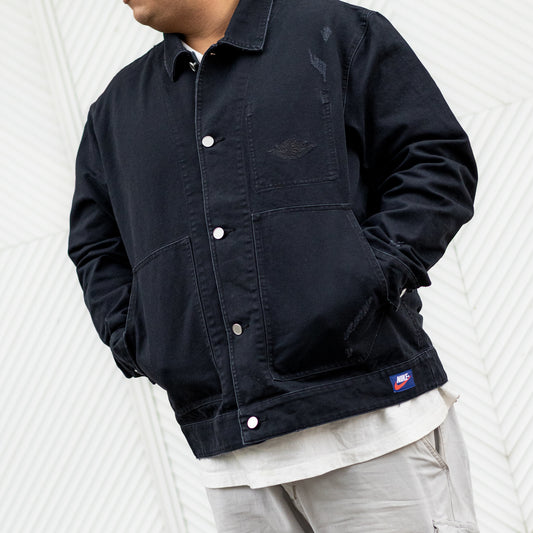 JORDAN RARE AIR JACKET BLACK LOG