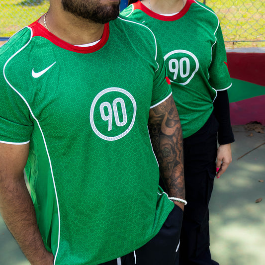 NIKE JERSEY T90 CLASSIC GREEN SPORT RED