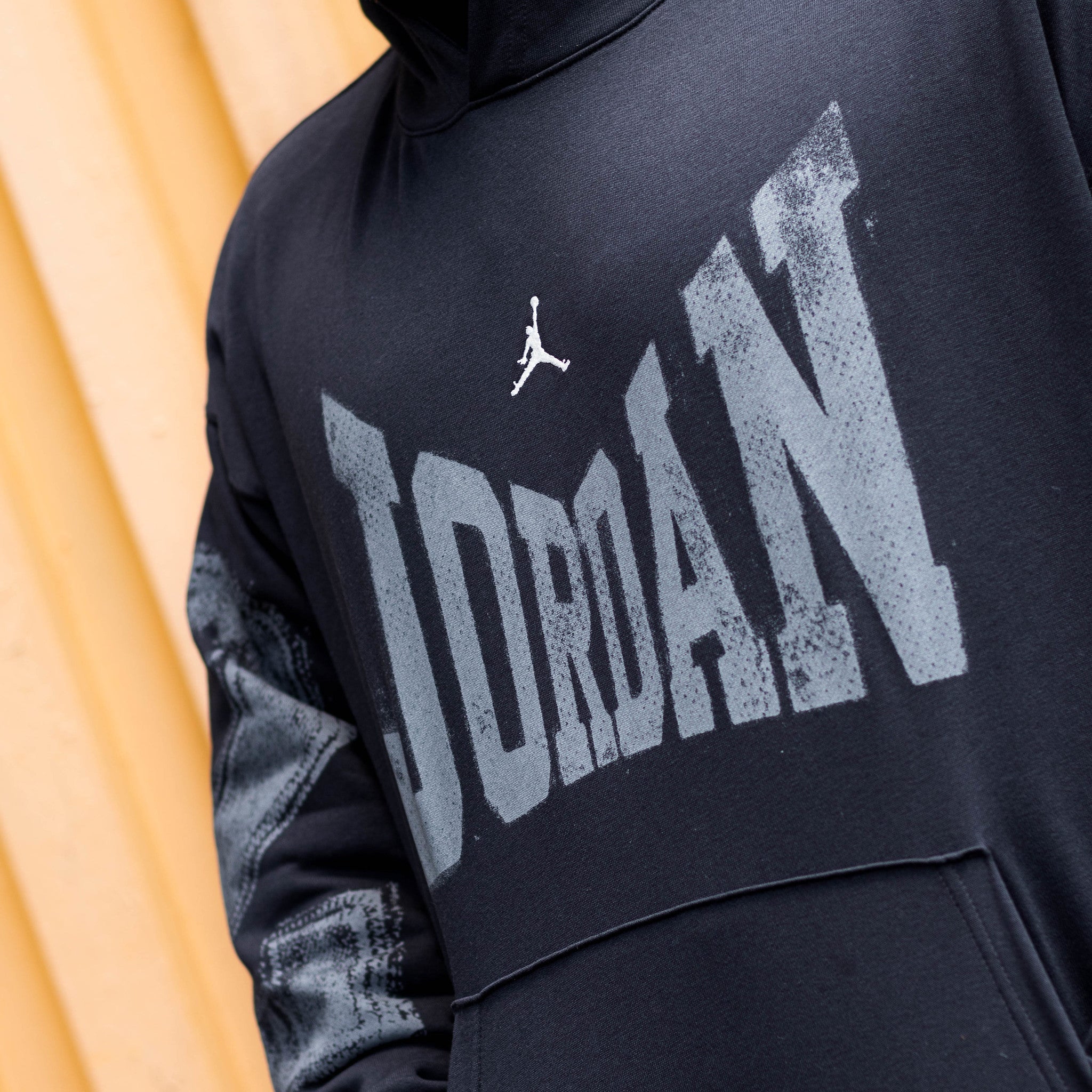 JORDAN HOODIE BROOKLYN JORDAN LETTERS BLACK