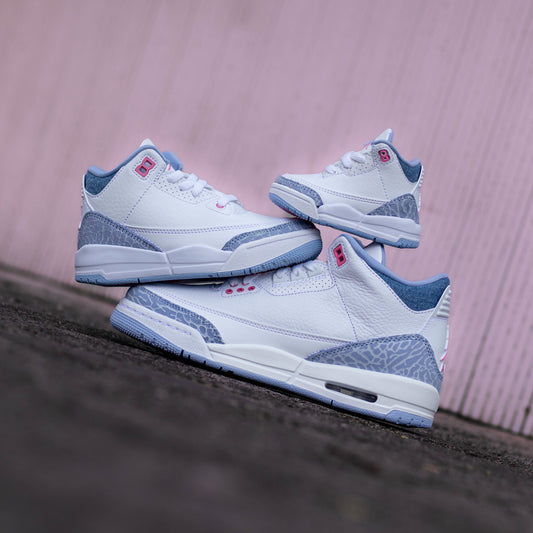 AIR JORDAN 3 WHITE AND COBALT BLISS GS