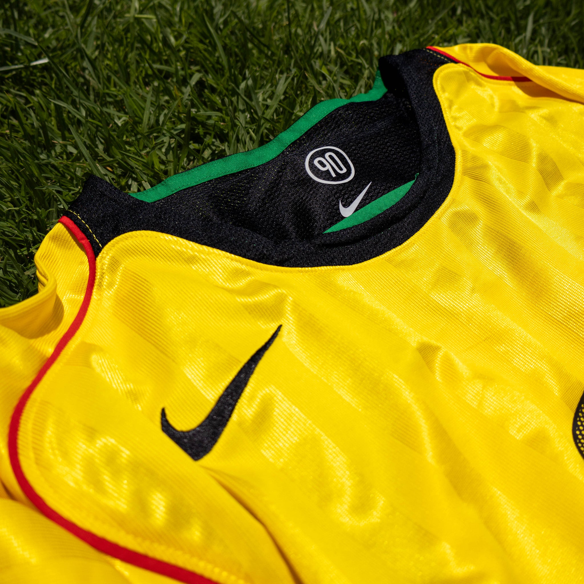 NIKE JERSEY T90 TOUR YELLOW BLACK