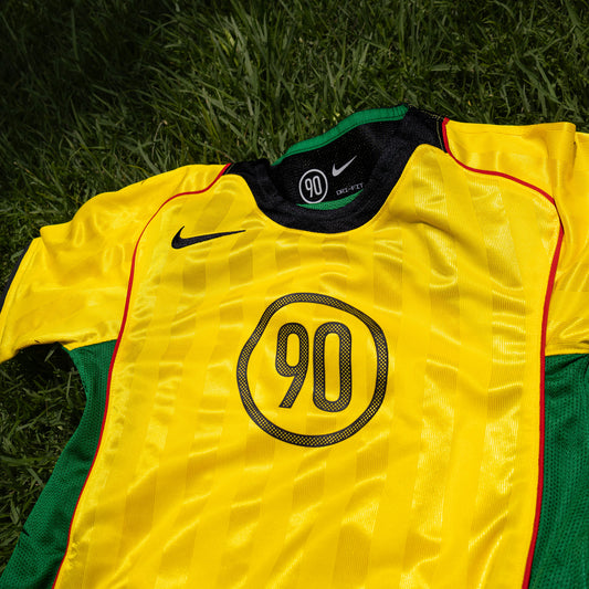 NIKE JERSEY T90 TOUR YELLOW BLACK