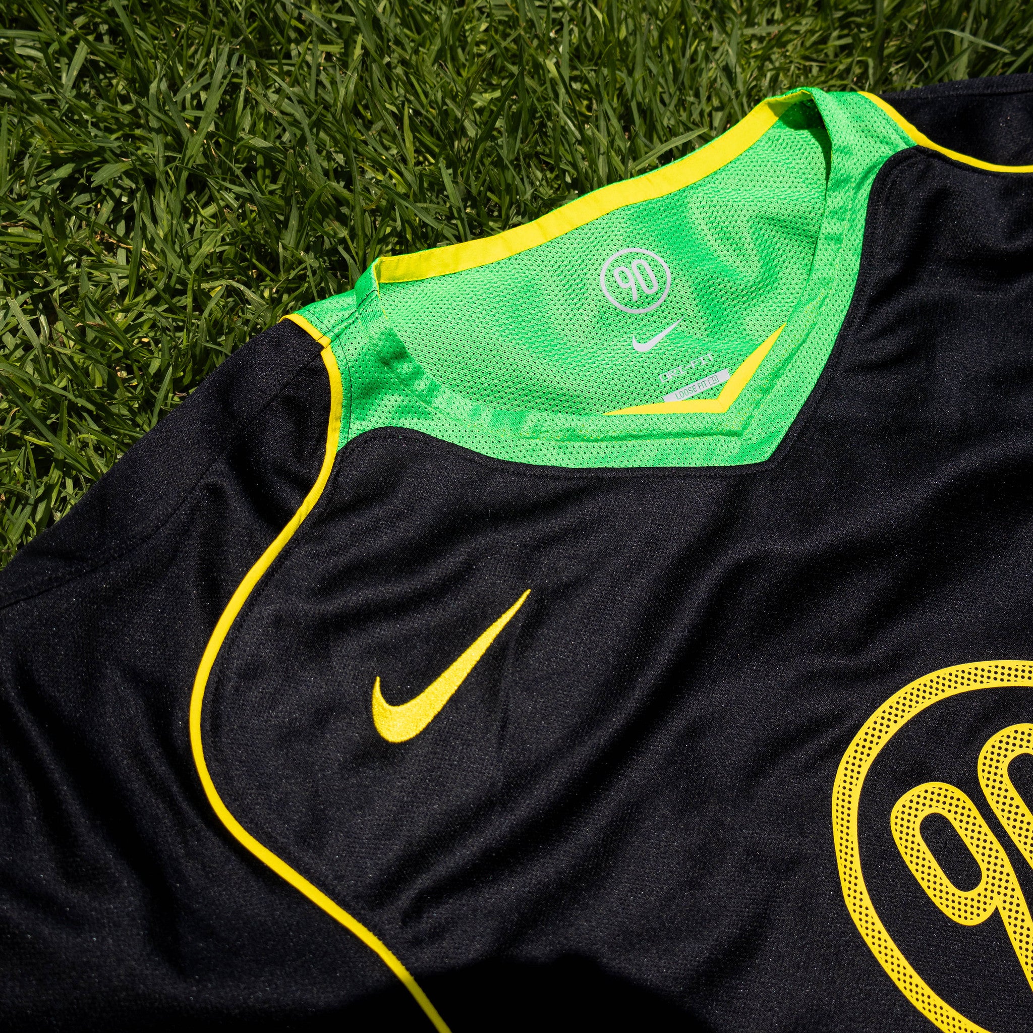 NIKE JERSEY T90 BLACK GREEN SPARK