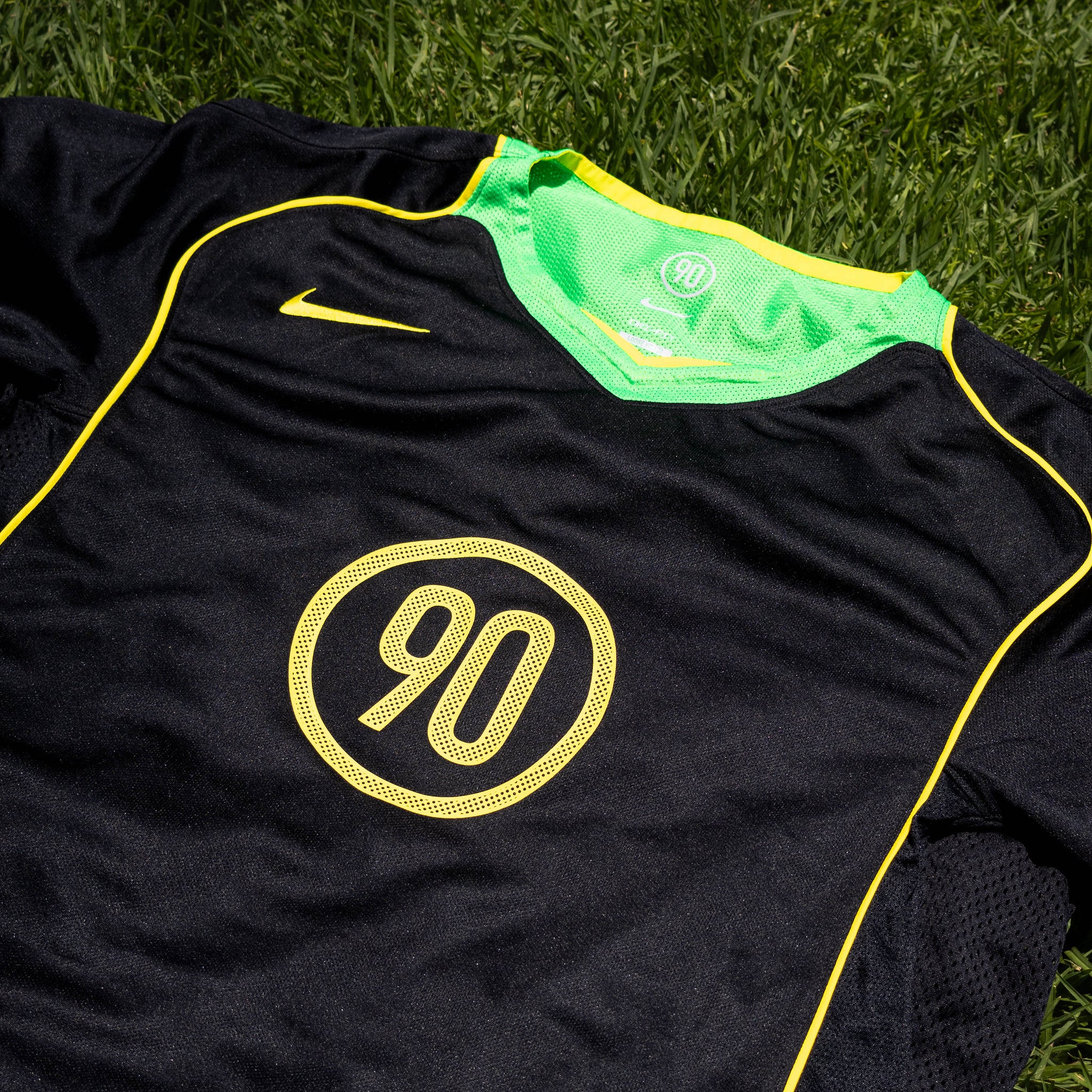 NIKE JERSEY T90 BLACK GREEN SPARK