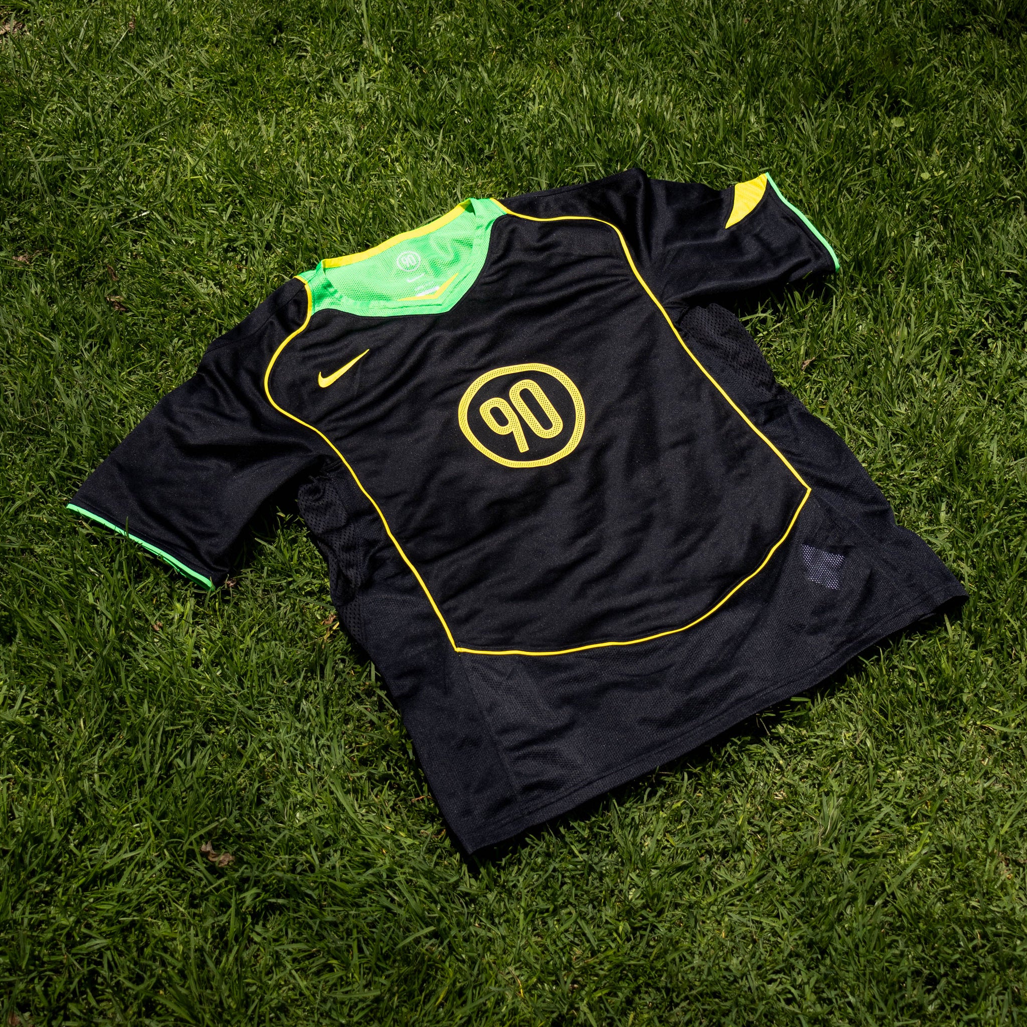 NIKE JERSEY T90 BLACK GREEN SPARK
