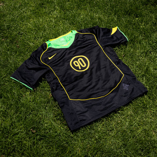 NIKE JERSEY T90 BLACK GREEN SPARK KIDS