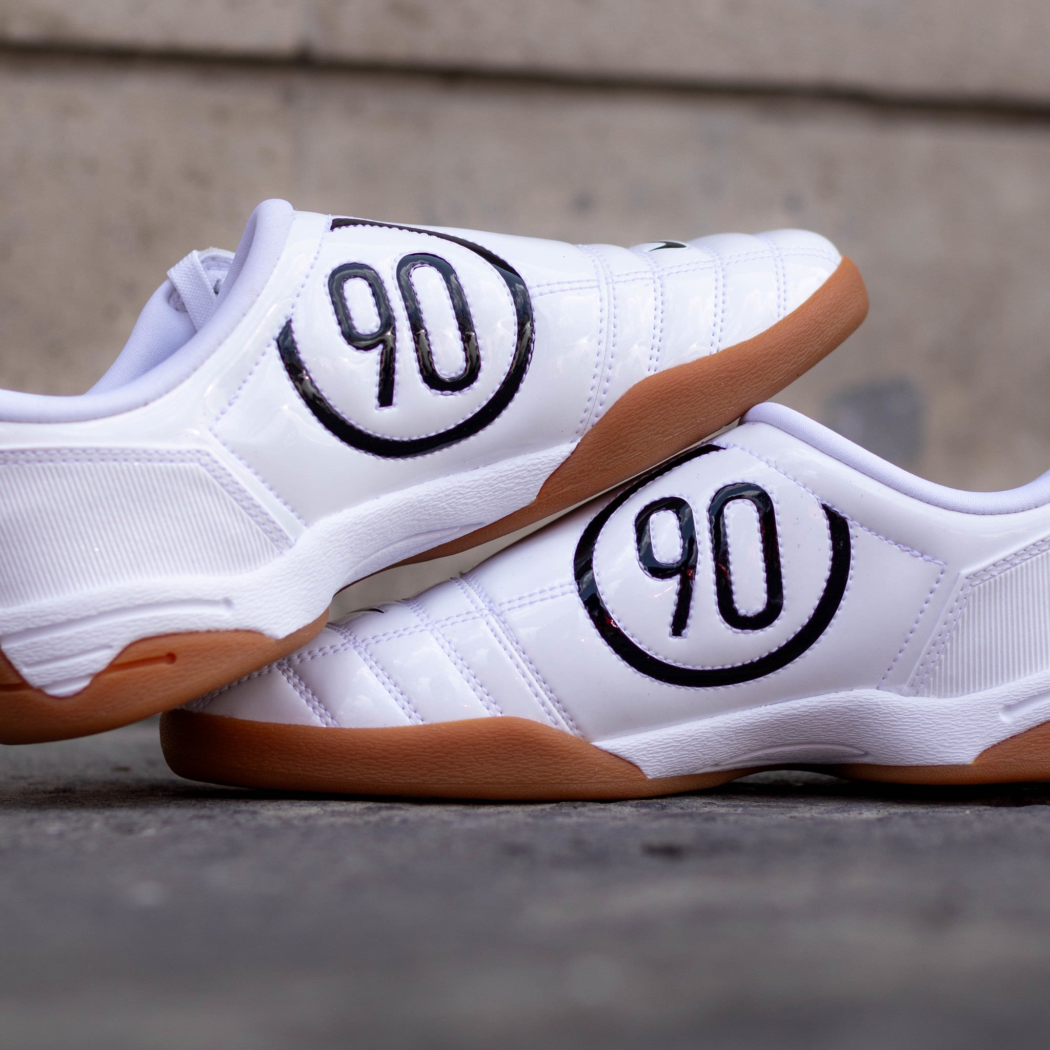 NIKE T90 3 PATENT WHITE W