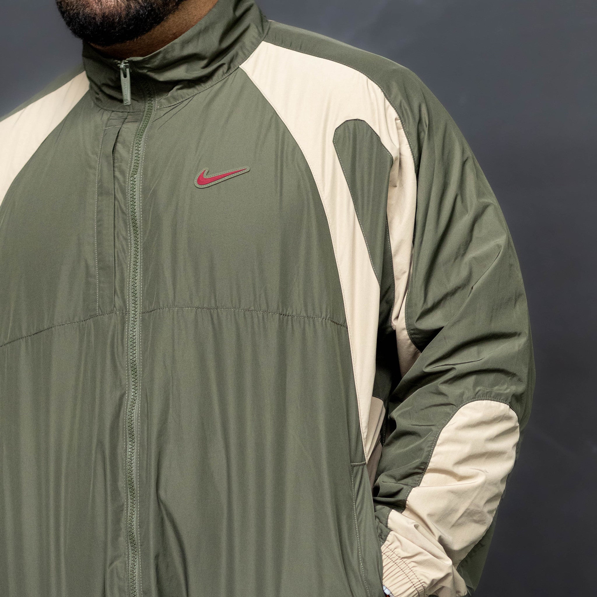 NIKE NOCTA TRACK JACKET OLIVE