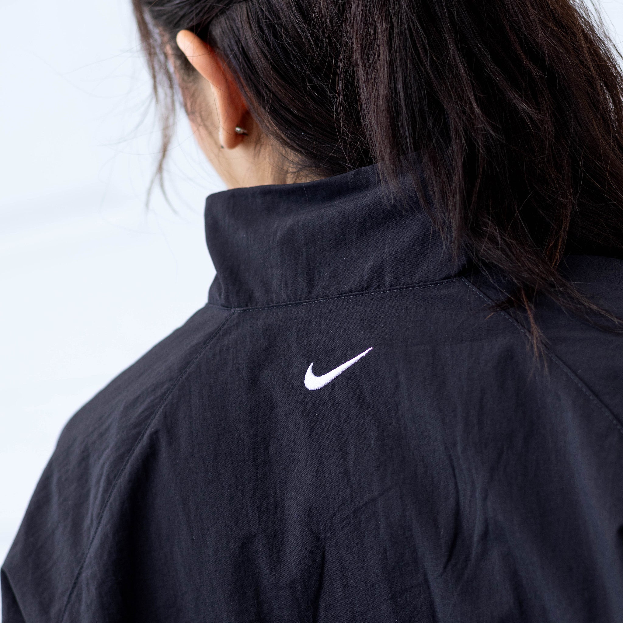 NIKE NSW WOVEN JACKET BLACK LOGO W