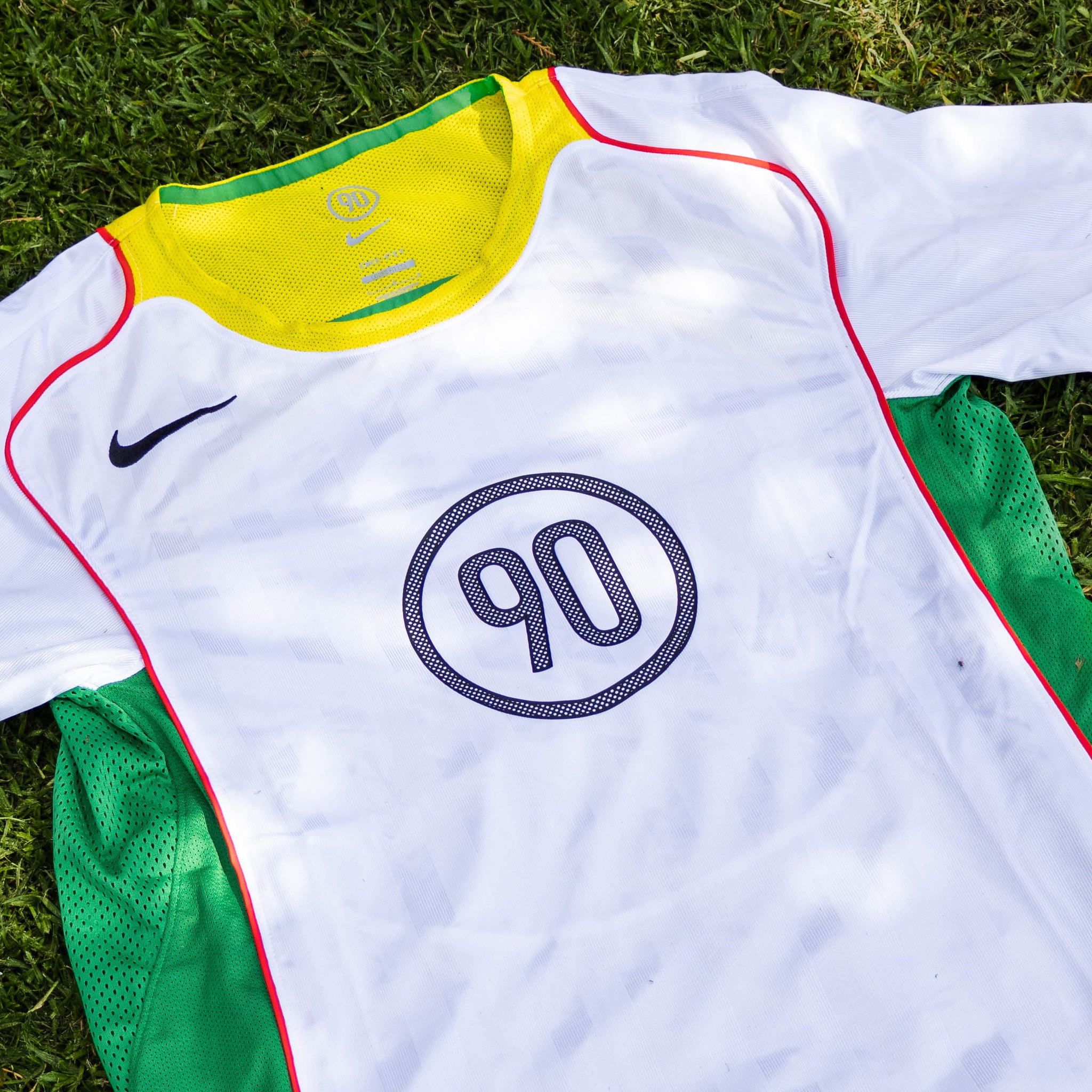 NIKE JERSEY T90 WHITE OPTI YELLOW