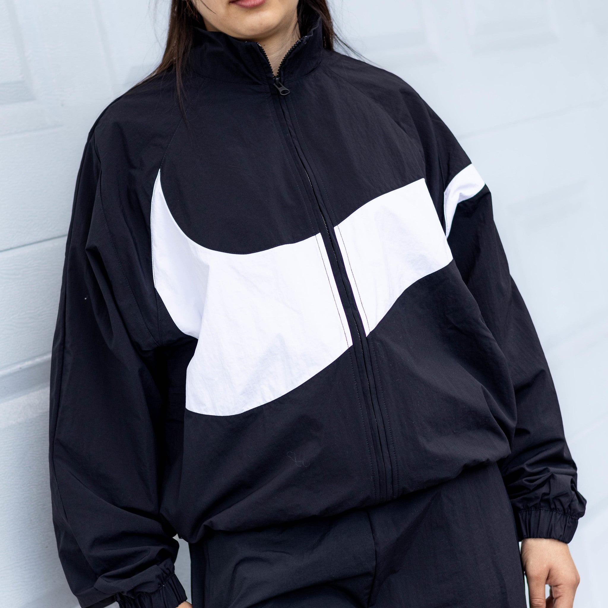 NIKE NSW WOVEN JACKET BLACK LOGO W