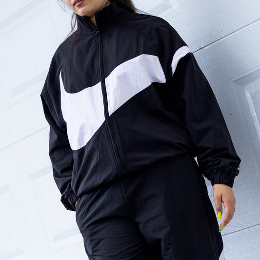 NIKE NSW WOVEN JACKET BLACK LOGO W