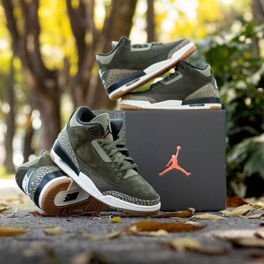 AIR JORDAN 3 MEDIUM OLIVE GS