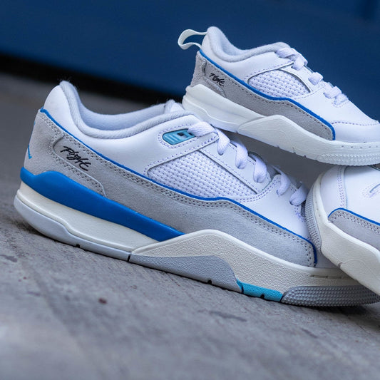 JORDAN FLIGHT COURT WHITE PHOTO BLUE GS