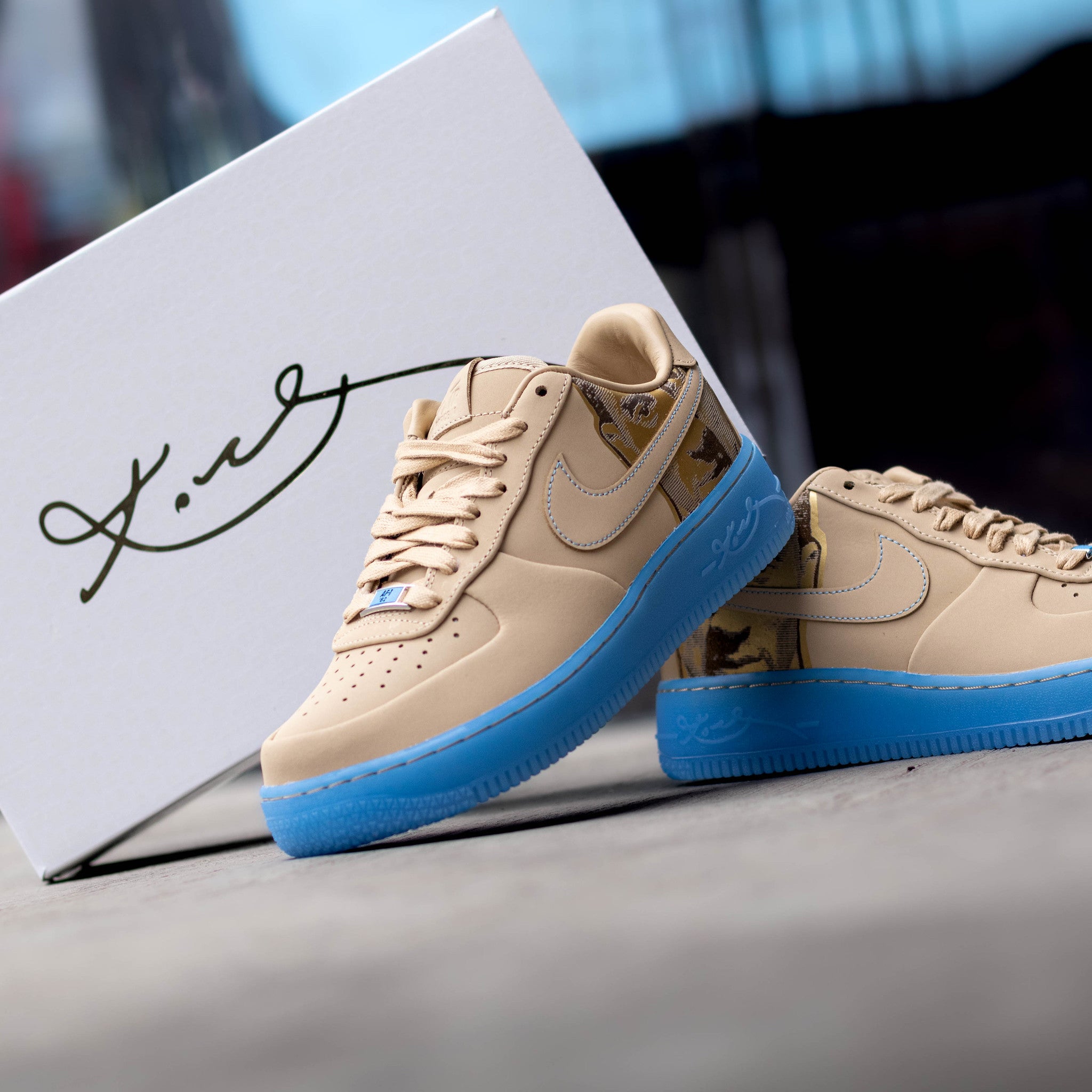 NIKE AIR FORCE ONE LOW PROTRO KOBE LINEN
