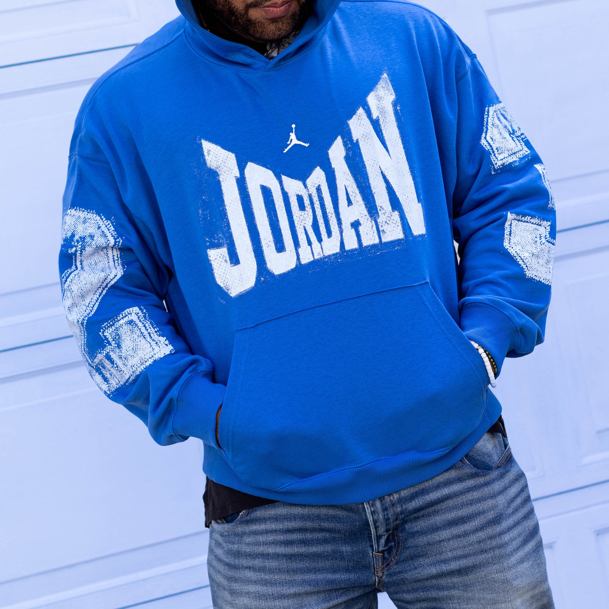 JORDAN HOODIE BROOKLYN SPORT BLUE