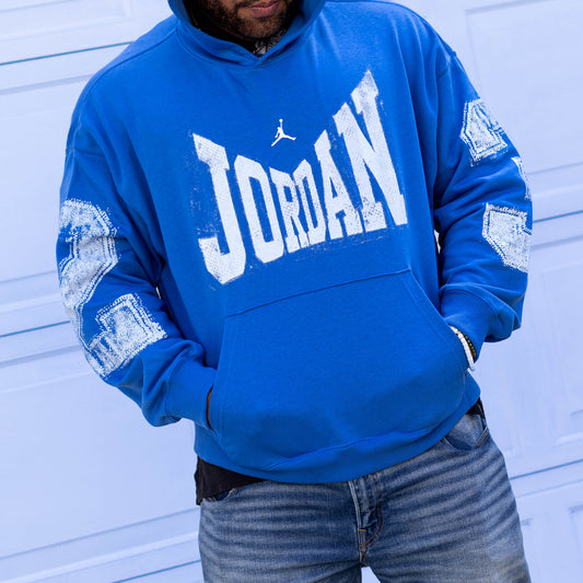 JORDAN HOODIE BROOKLYN SPORT BLUE