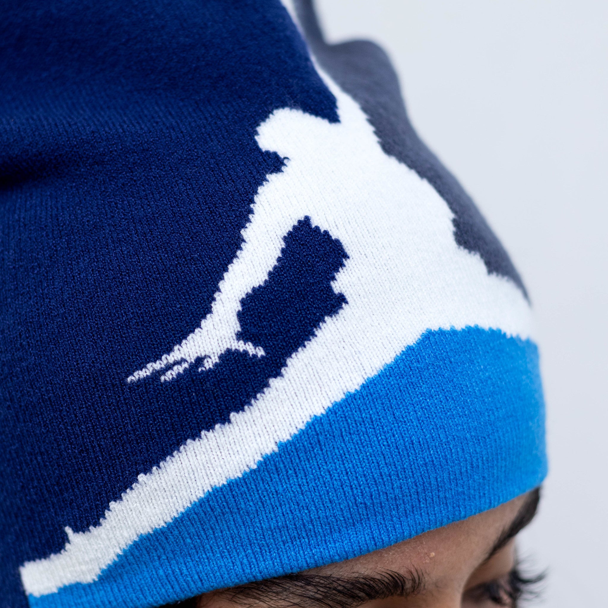 JORDAN PEAK BEANIE BROOKLYN BLUE VOID