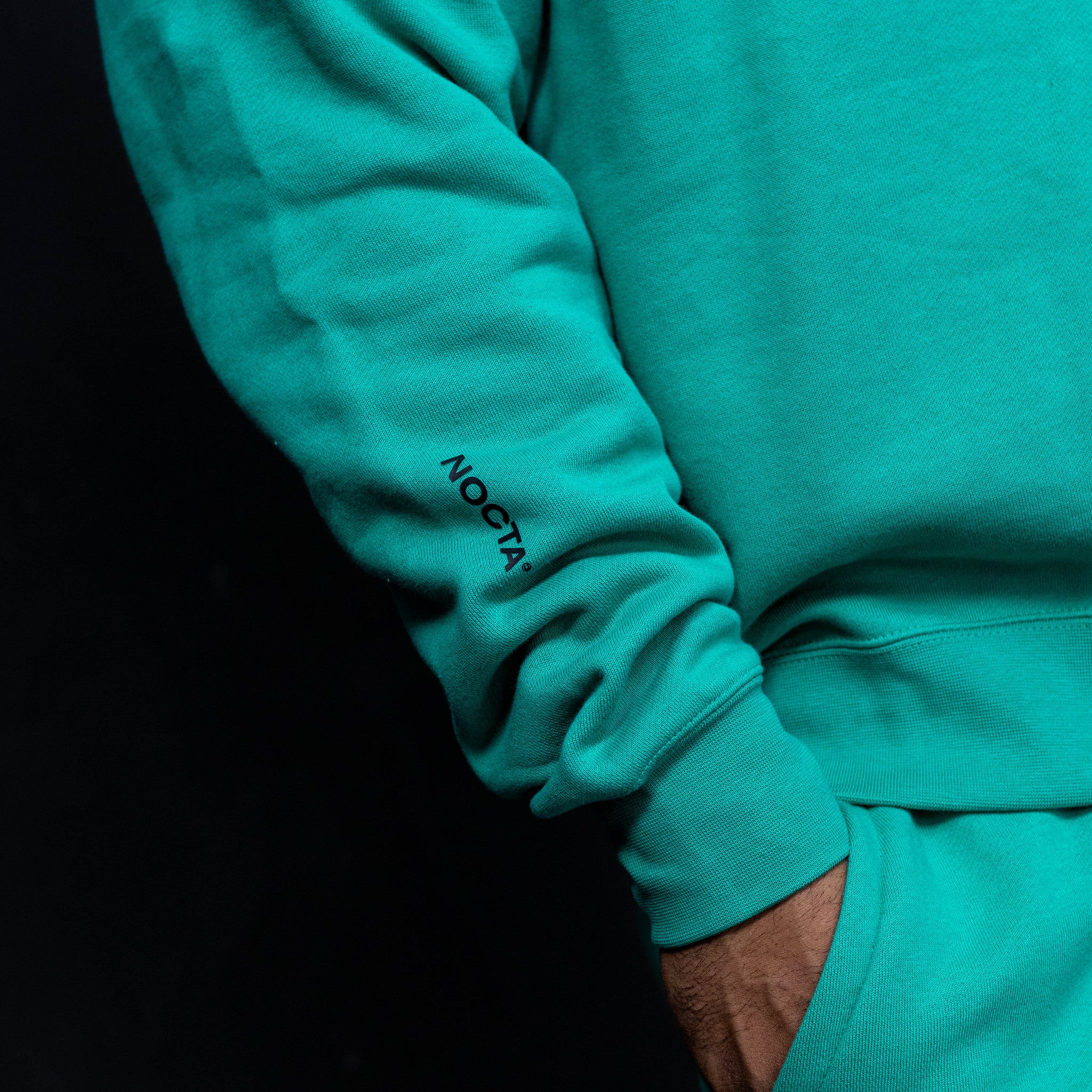 NIKE NOCTA CARDINAl CREW FLEECE NEPTUNE GREEN