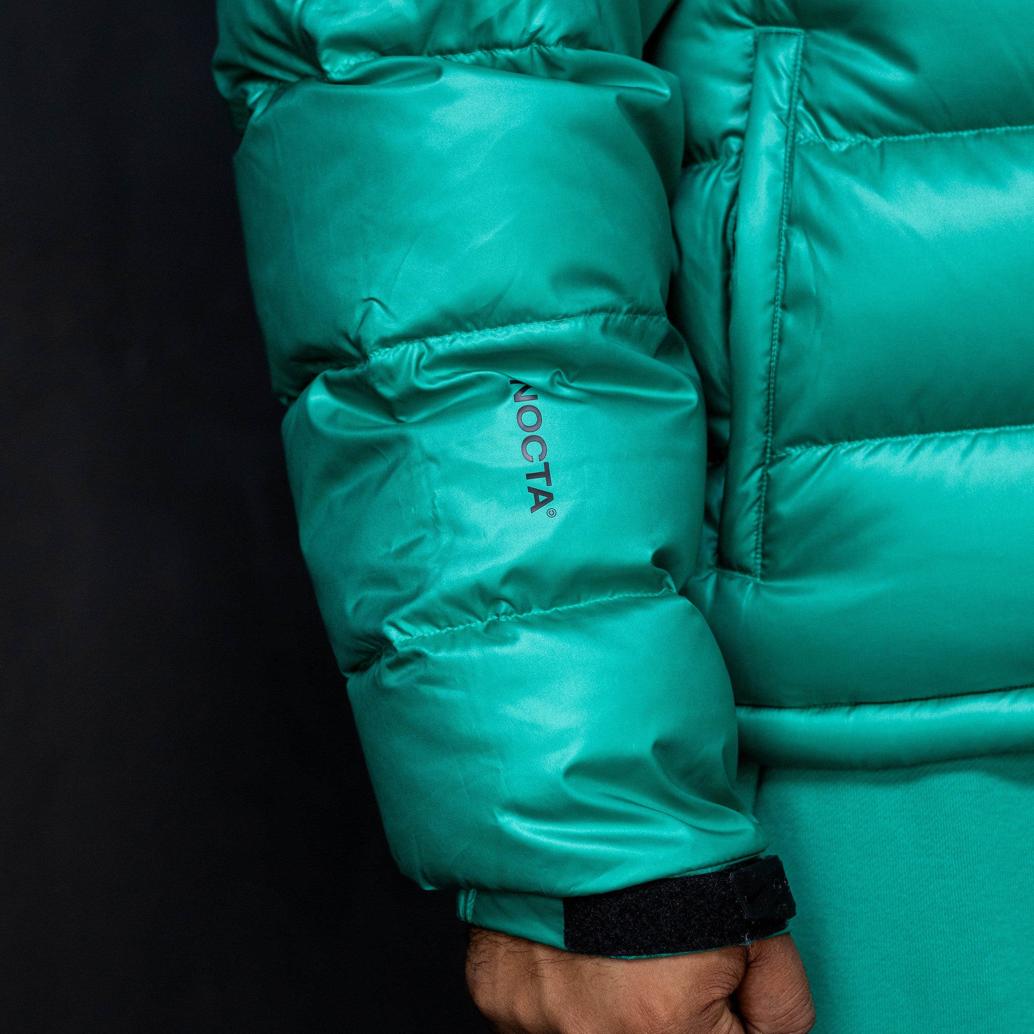 NIKE NOCTA SUNSET PUFFER JACKET NEPTUNE GREEN