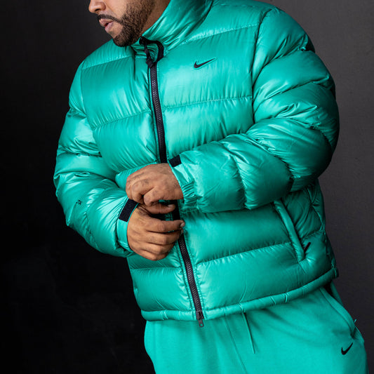 NIKE NOCTA SUNSET PUFFER JACKET NEPTUNE GREEN