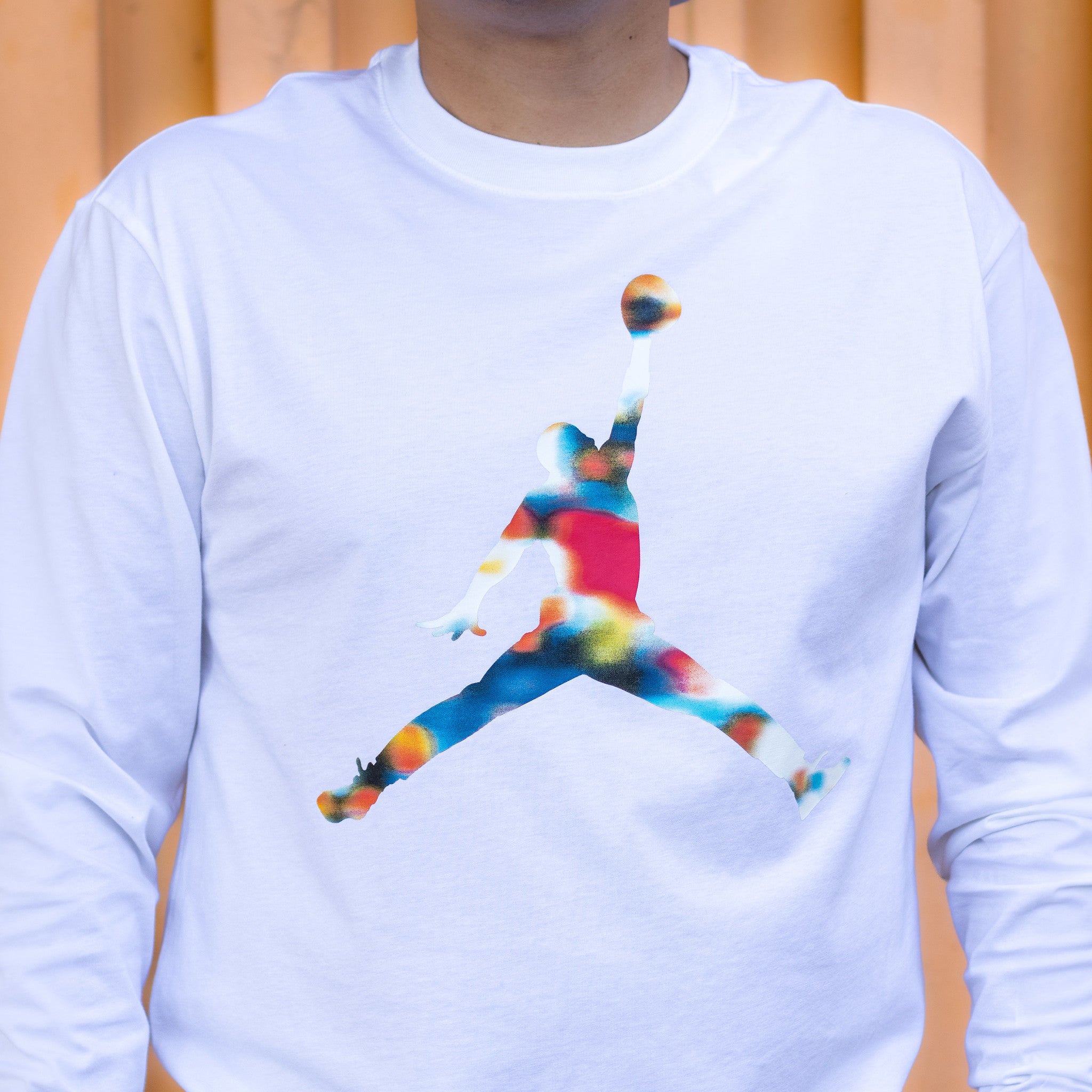 JORDAN TEE WHITE LONG SLEEVE JUMPMAN MULTI