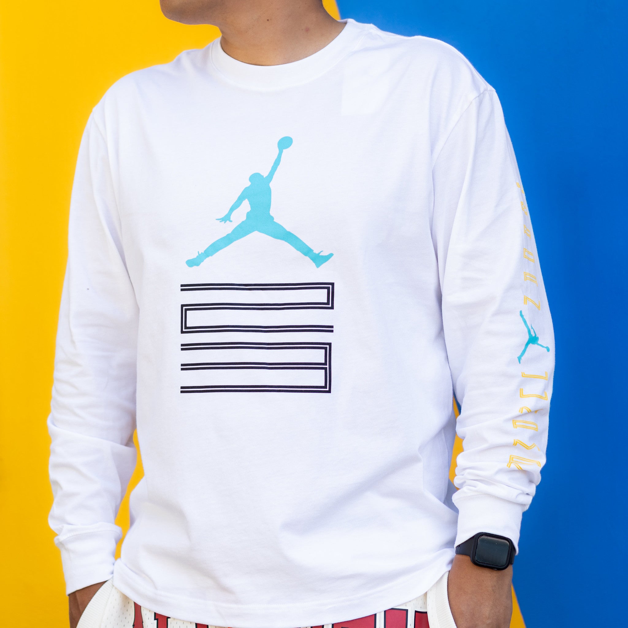 JORDAN TEE J11 GAMMA BLUE WHITE LONG