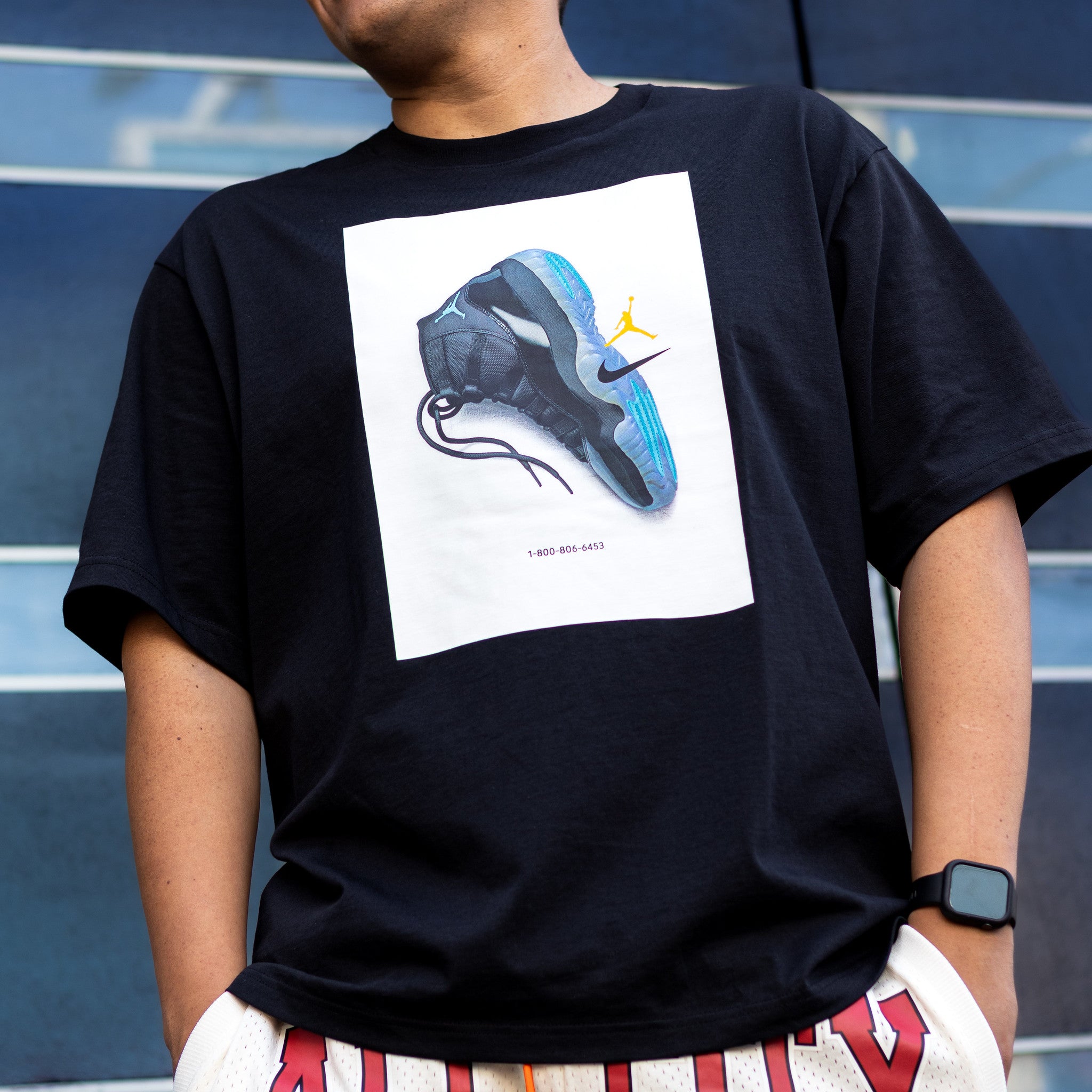 JORDAN TEE J11 PHOTO GAMMA BLUE BLACK