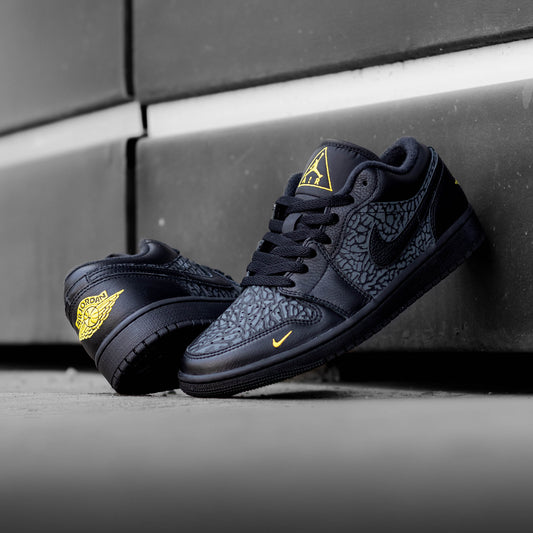 AIR JORDAN 1 LOW BLACK ELEPHANT PRINT