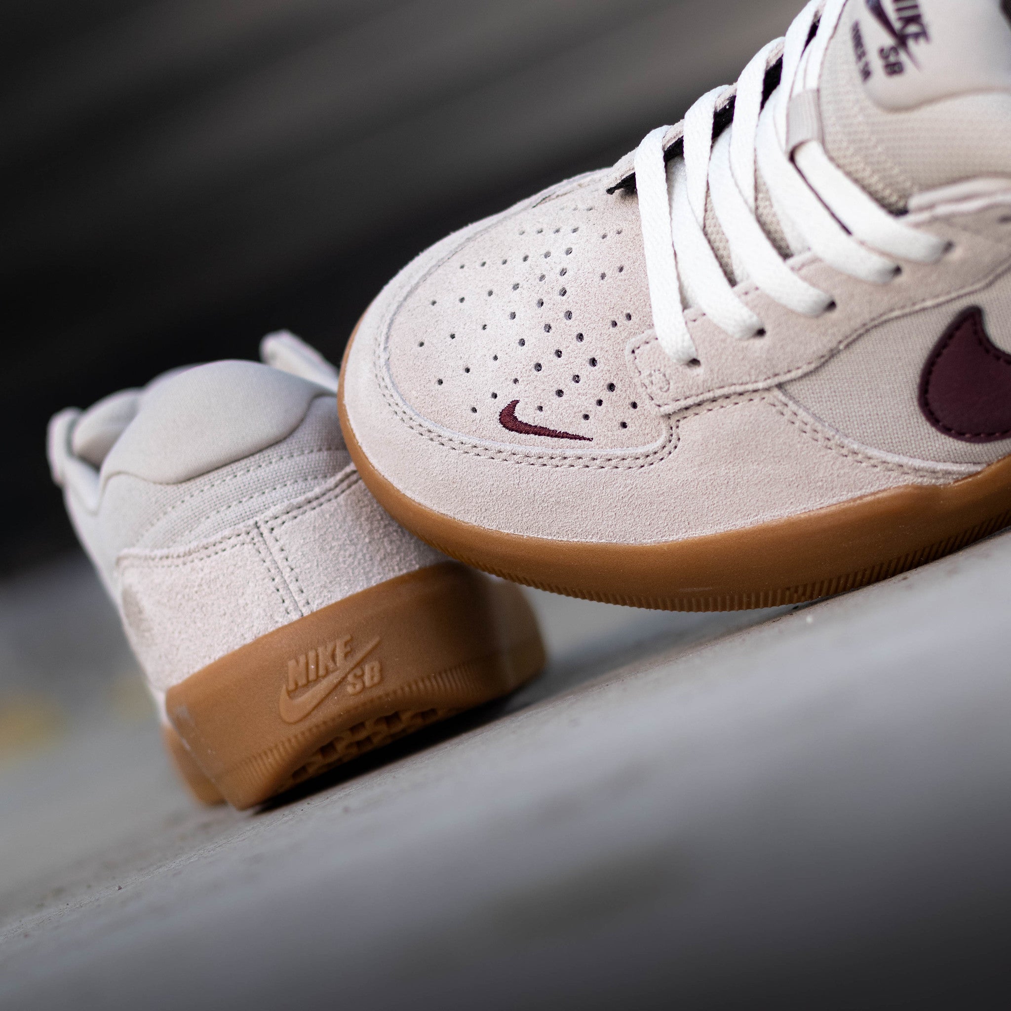 NIKE SB FORCE 58 BURGUNDY CREAM