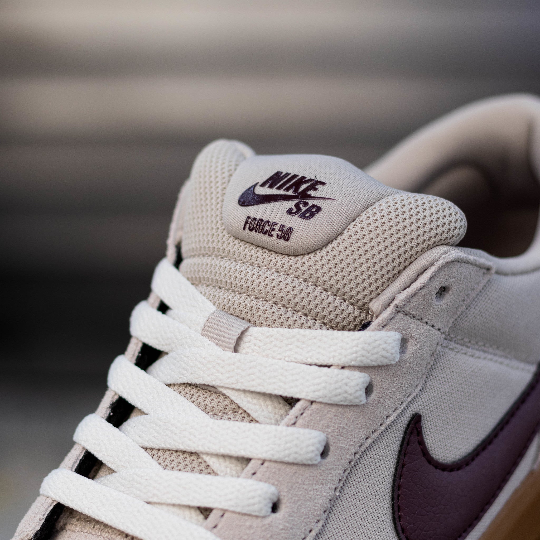 NIKE SB FORCE 58 BURGUNDY CREAM