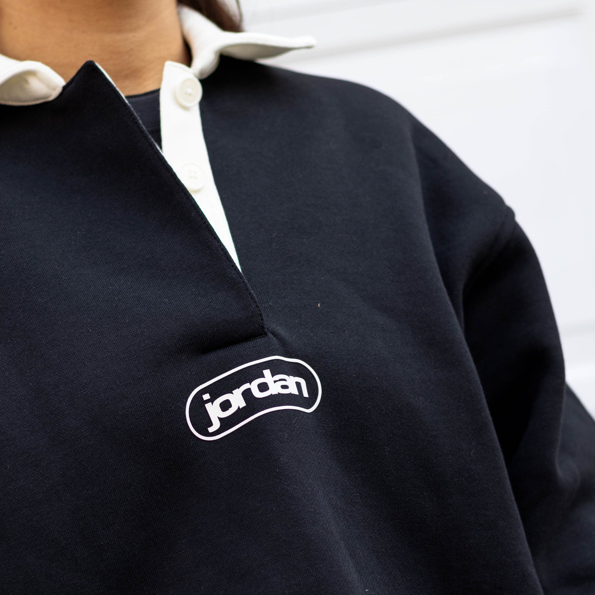 JORDAN TEE RUGBY TOP BLACK W