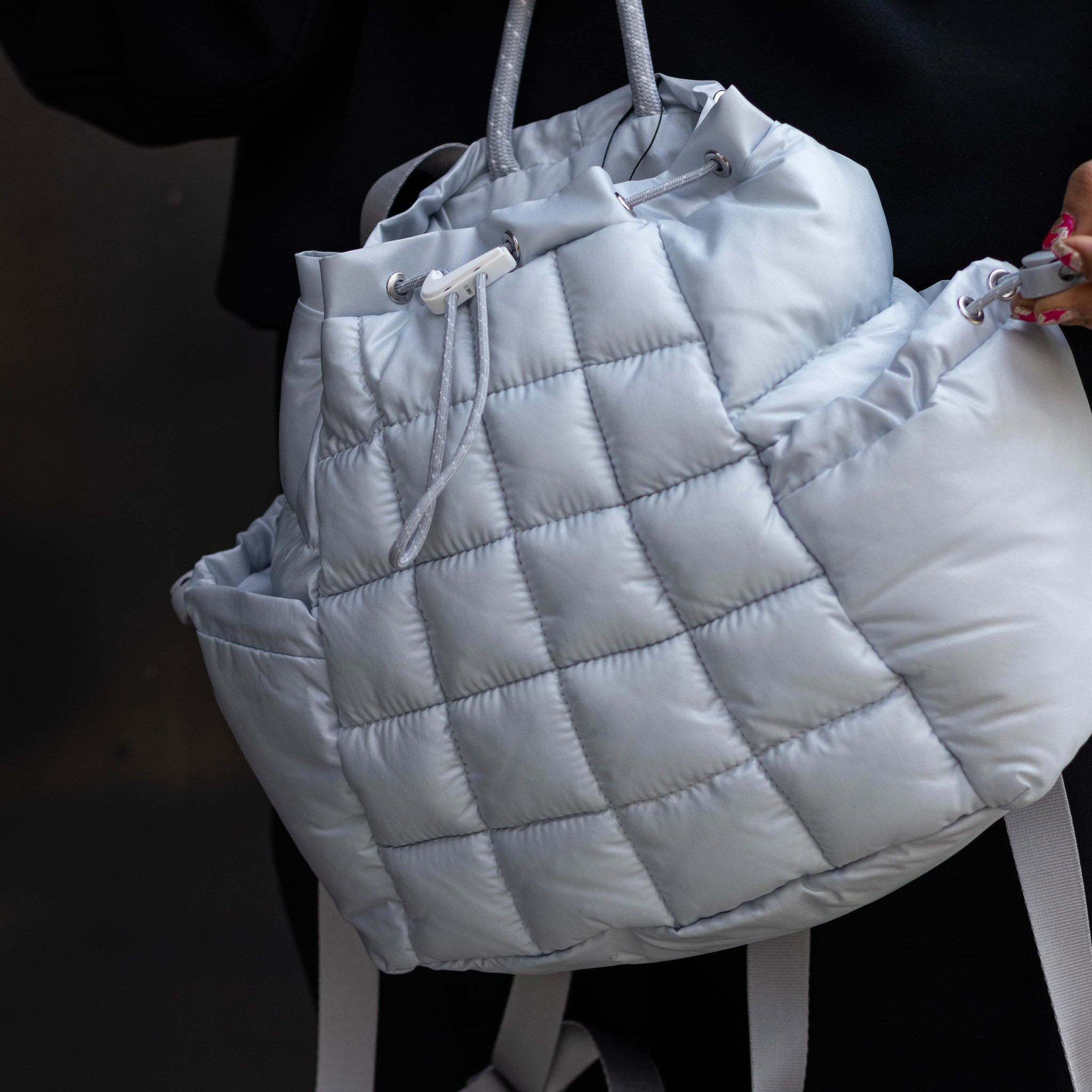 NIKE BACKPACK MINI PUFFLE PURE PLATINUM