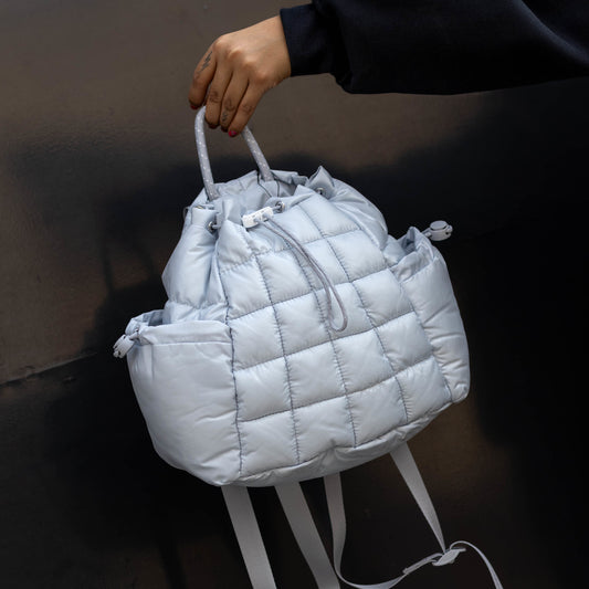 NIKE BACKPACK MINI PUFFLE PURE PLATINUM