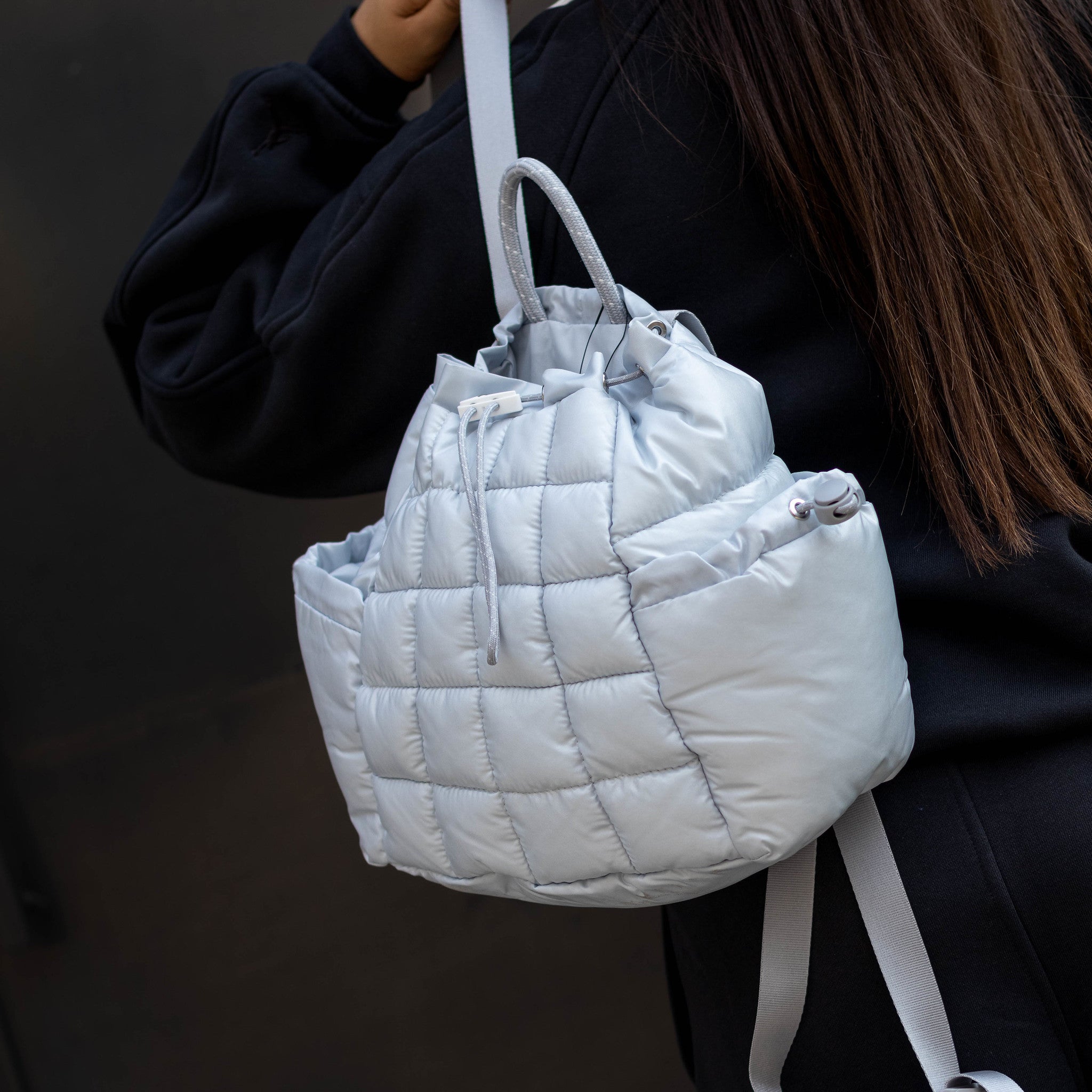 NIKE BACKPACK MINI PUFFLE PURE PLATINUM