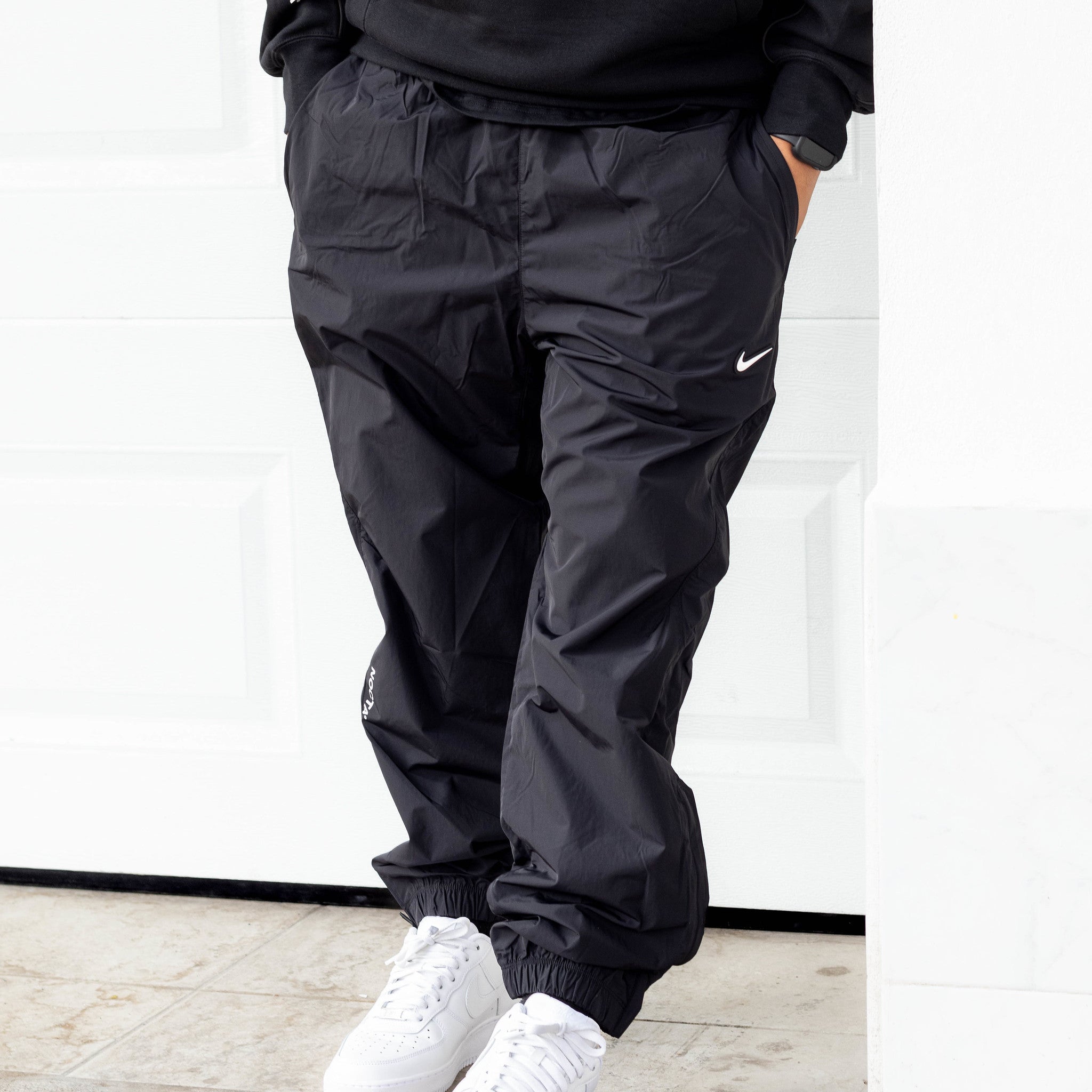 NIKE X NOCTA TRACK PANTS BLACK FLECEE