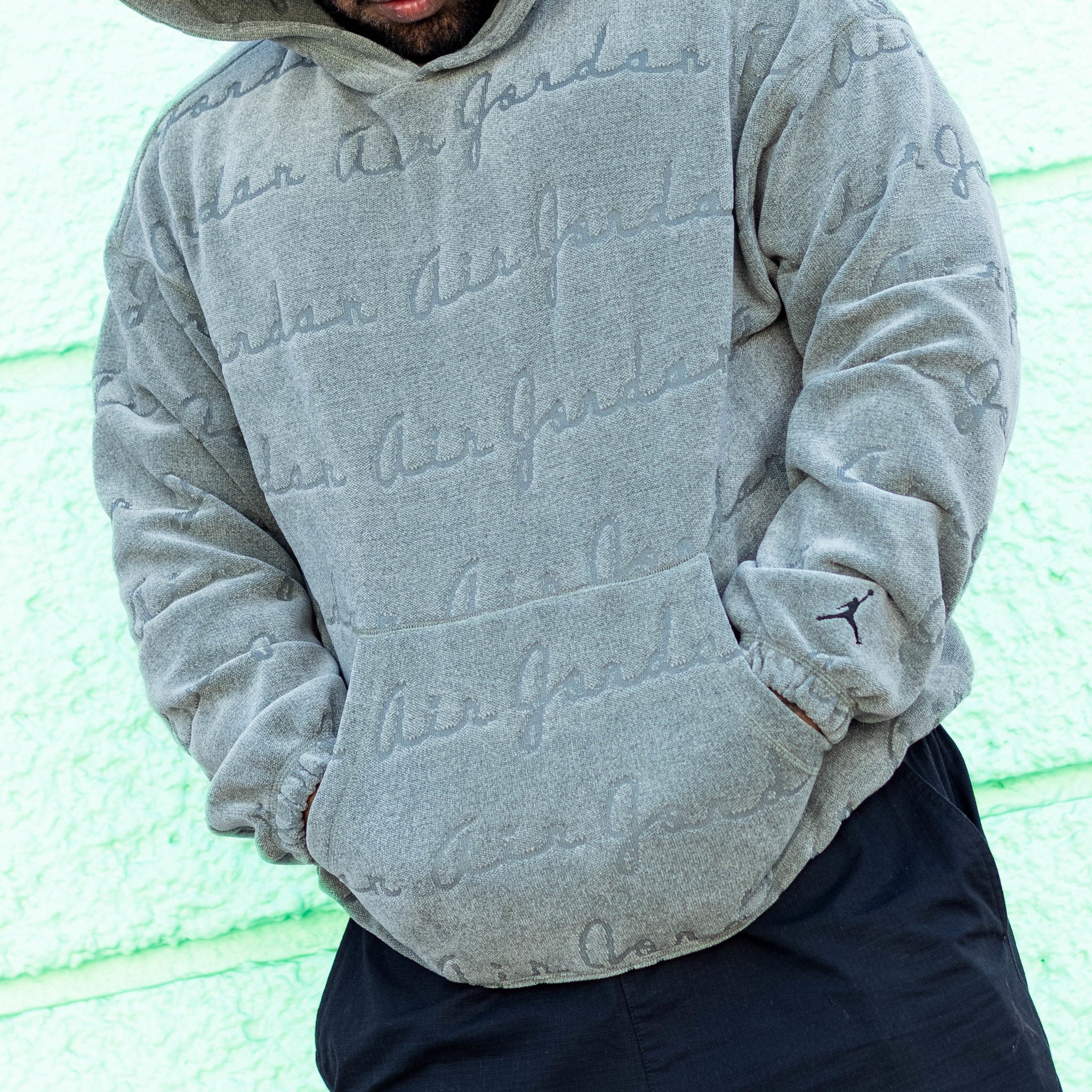 JORDAN JACQUARD PULLOVER HOODIE LETTERS LINCHEN