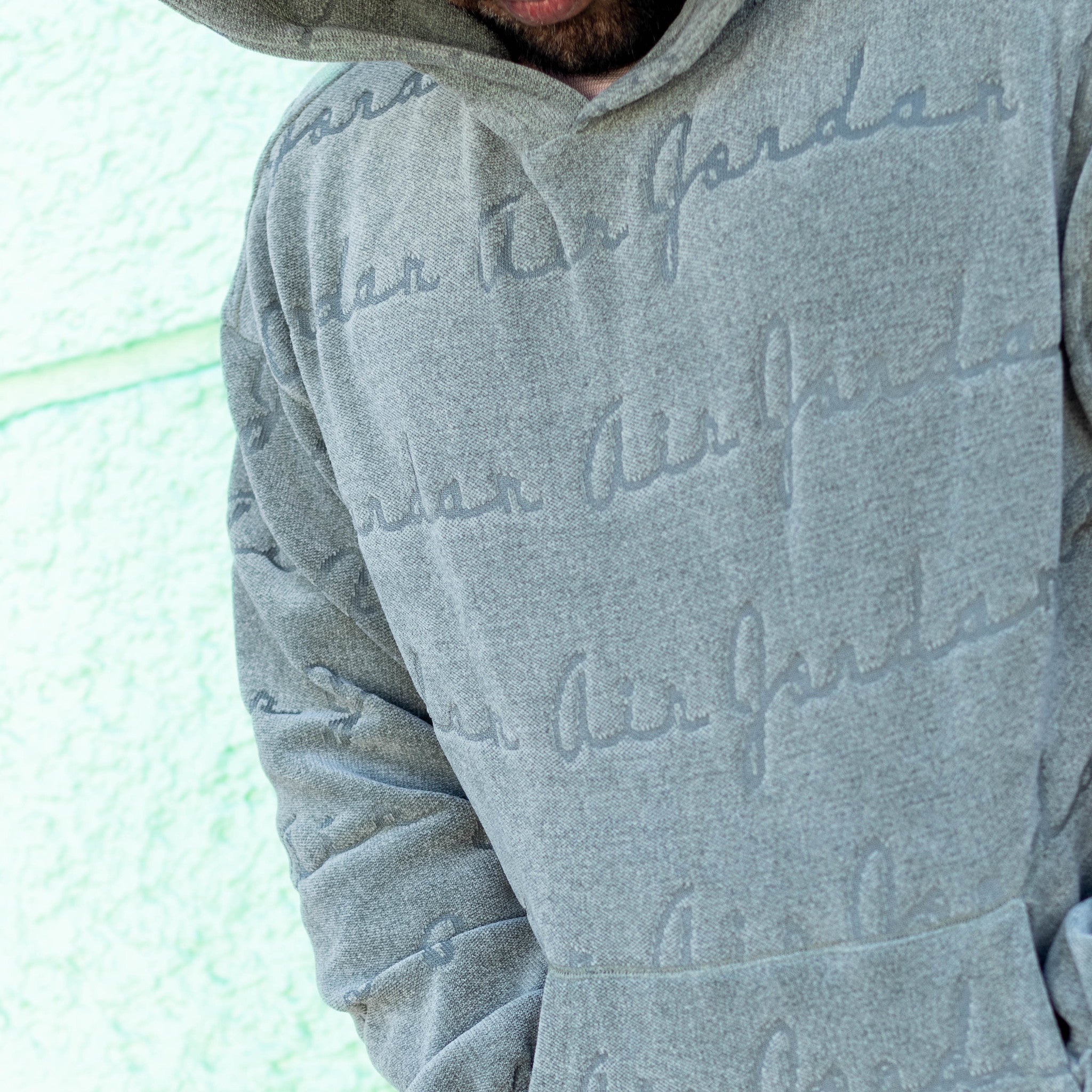 JORDAN JACQUARD PULLOVER HOODIE LETTERS LINCHEN