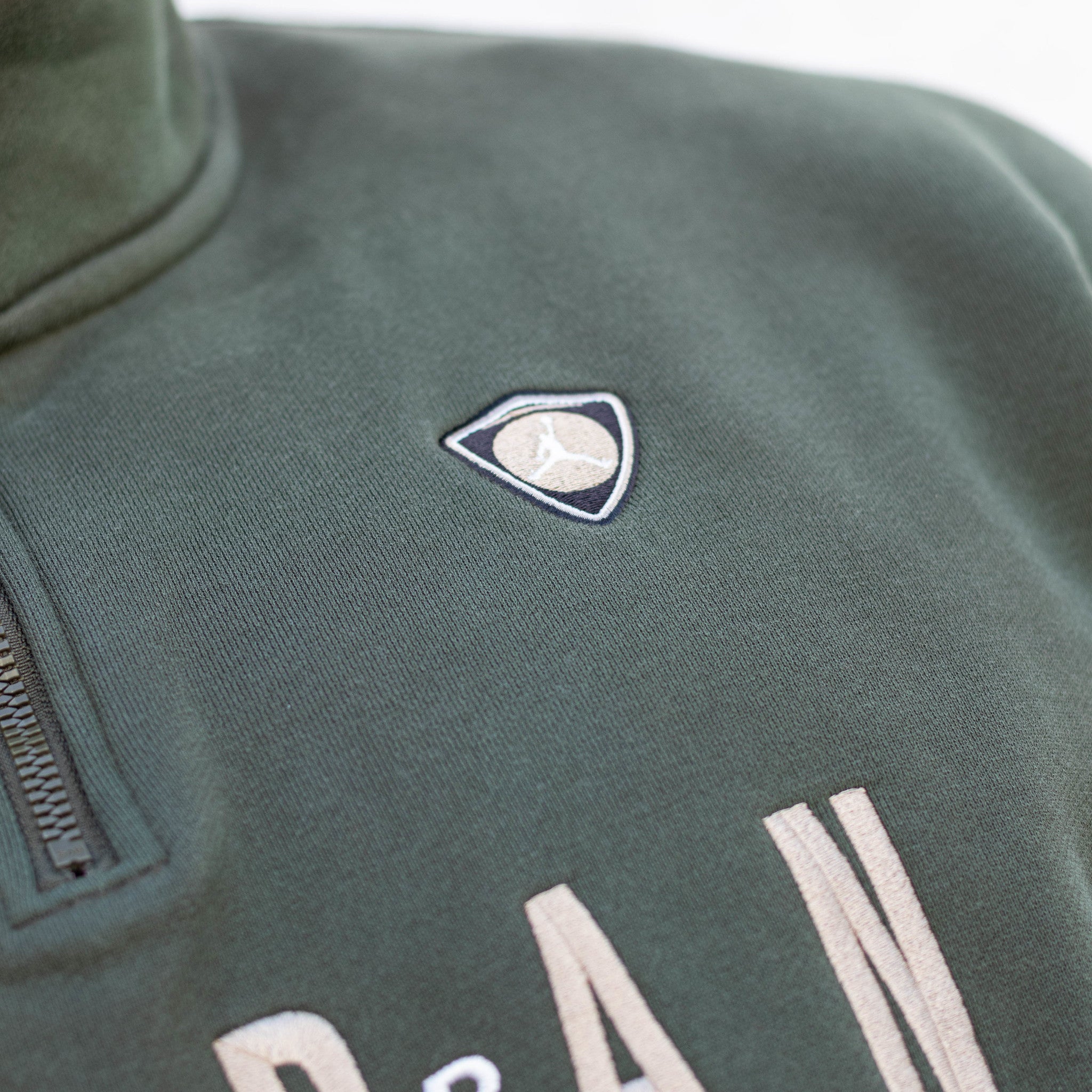 JORDAN PULLOVER ZIP QUARTER NIKE JORDAN KHAKI CARGO