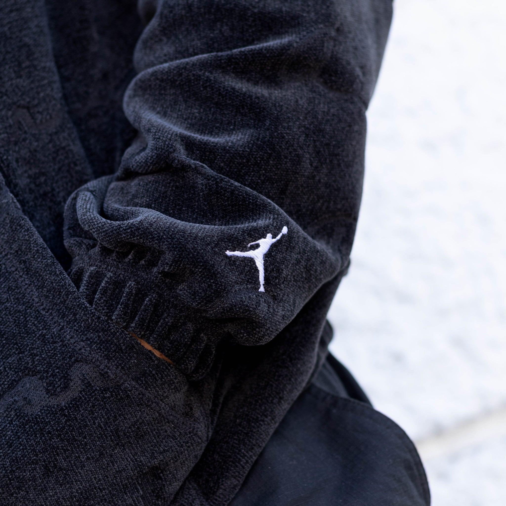 JORDAN JACQUARD PULLOVER HOODIE LETTERS BLACK