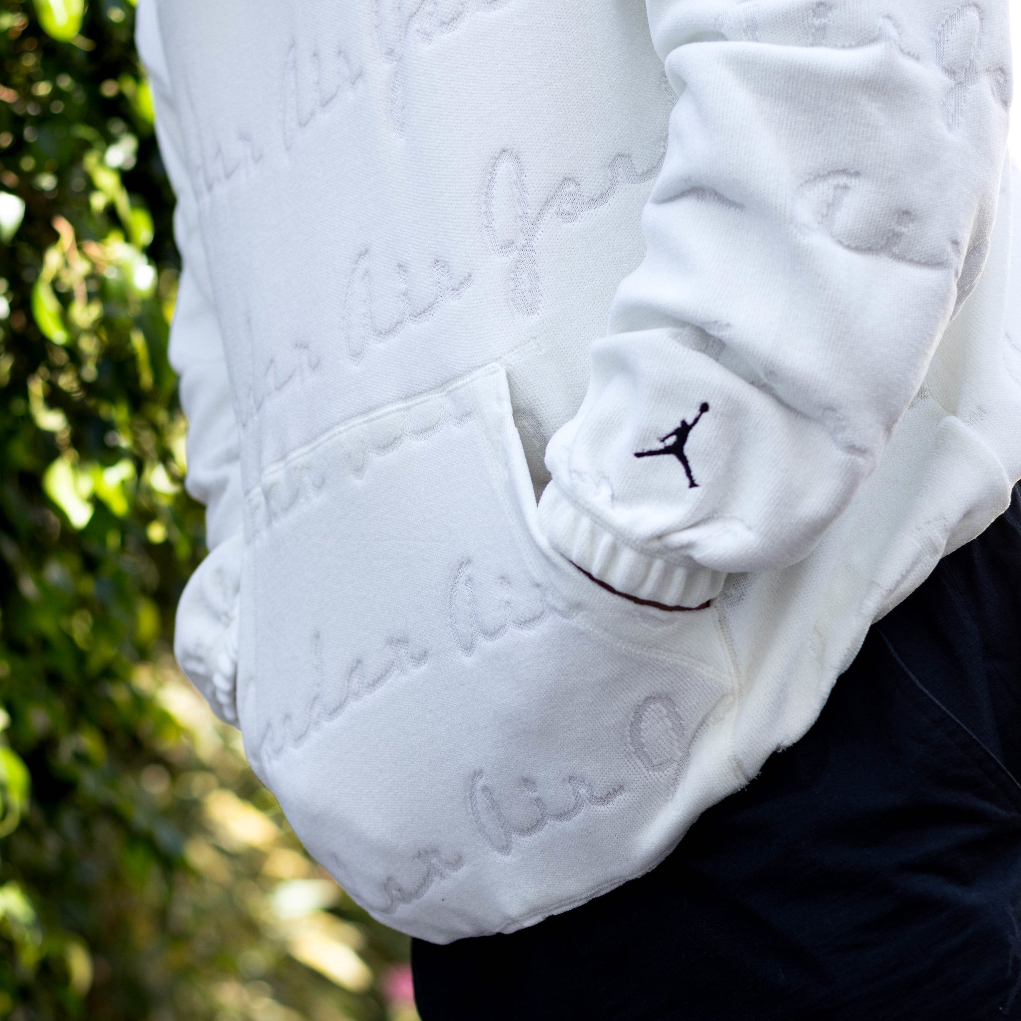 JORDAN JACQUARD PULLOVER HOODIE LETTERS SAIL