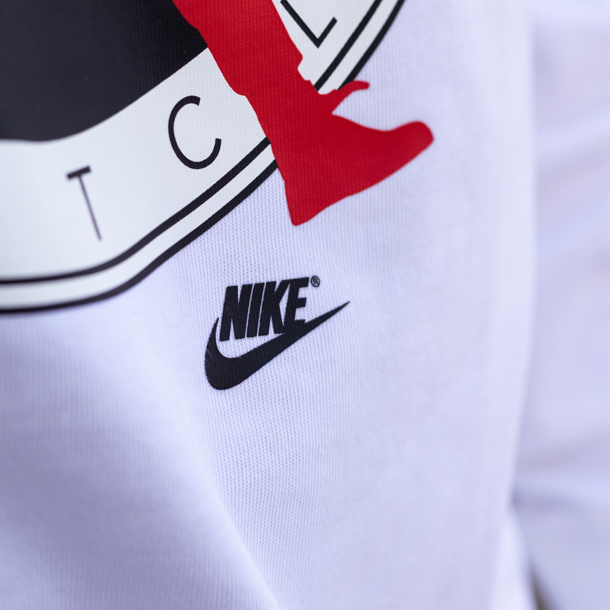 JORDAN TEE LONG FLIGHT CLUB BIG LOG WHITE