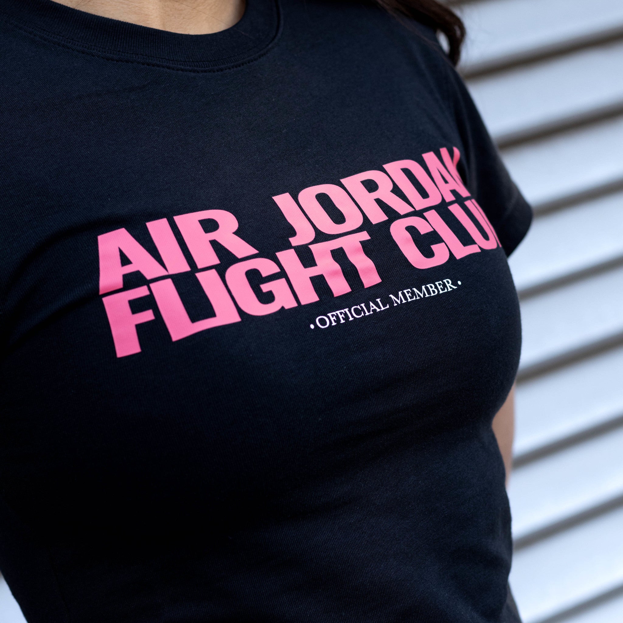 JORDAN TEE CROP FLIGHT CLUB BLACK