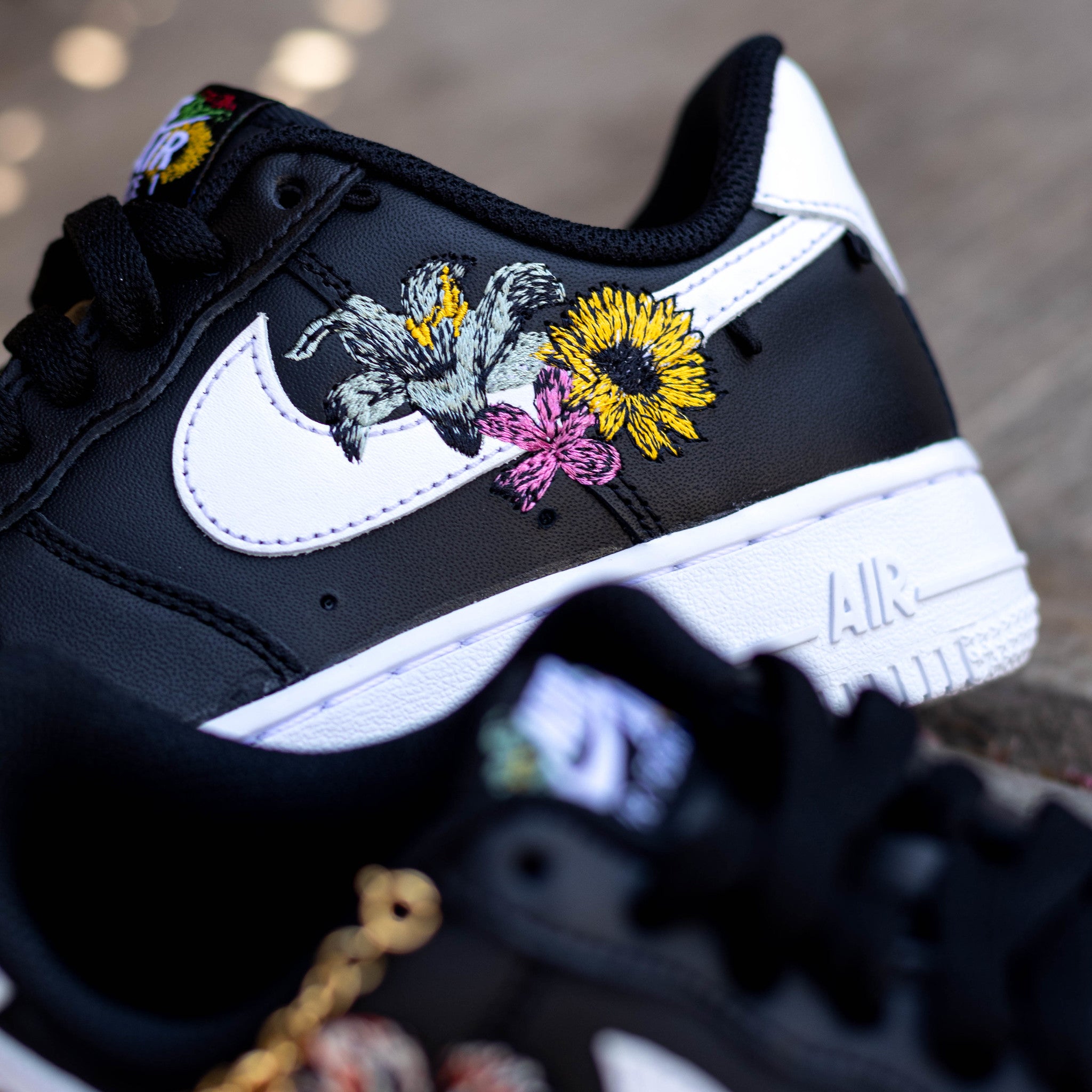 NIKE AIR FORCE ONE NOW ACCEPTING ALL FLOWERS BLACK